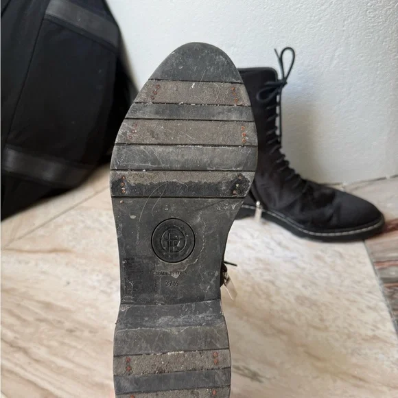 The Row silk greyish blue Ankle Boots - Picture 3 of 4